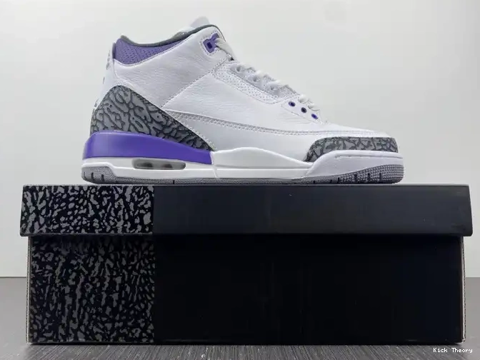 Kicktheory 'Dark Retro 3 Jordan Iris' Air CT8532-105 0624